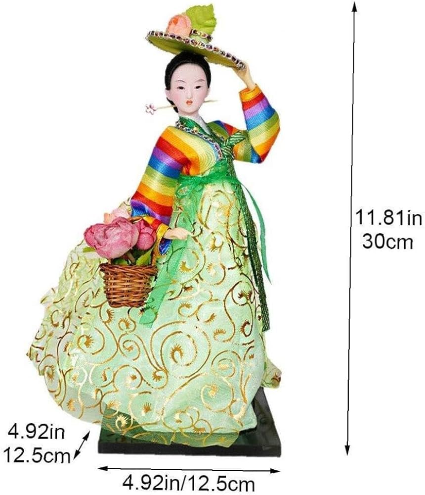 Amazon.co.jp: Toivexa 韓国 芸者人形 韓服人形 置物 芸者 女の子